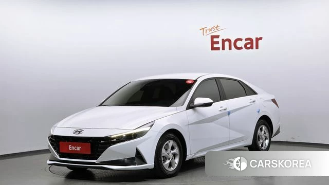 Hyundai Avante (CN7) 2021 Белый из Кореи