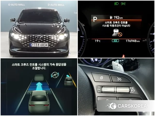 Hyundai The New Grandeur IG Hybrid 2021 Черный из Кореи