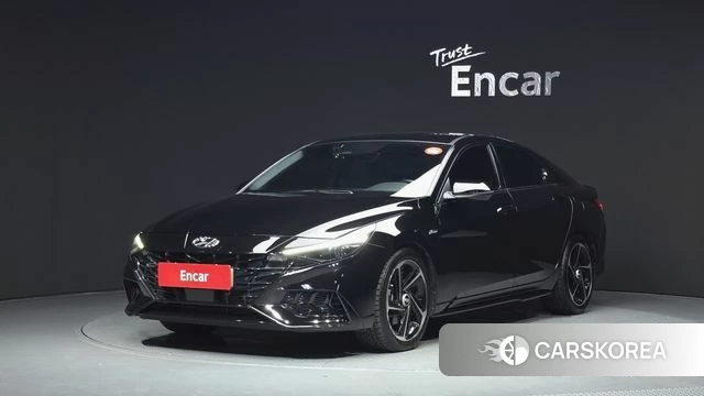Hyundai Avante (CN7) 2020 Черный из Кореи