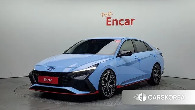 Hyundai Avante (CN7) 2022 Синий из Кореи