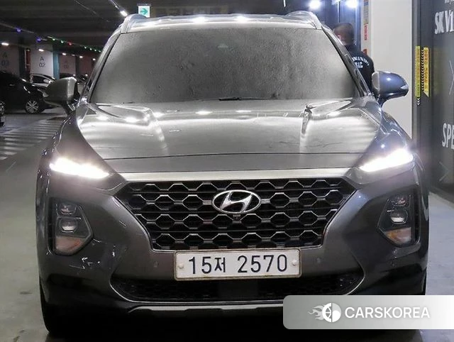 Hyundai Santa Fe TM 2018 Серебристо-серый из Кореи