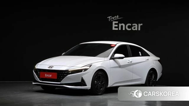 Hyundai Avante Hybrid (CN7) 2023 Белый из Кореи