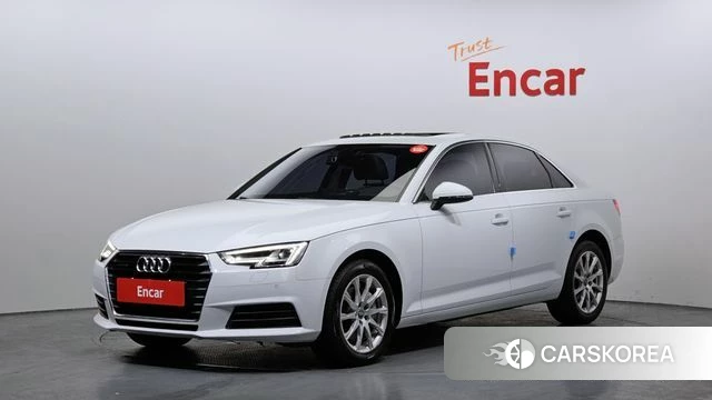 Audi A4 (B9) 2018 Белый из Кореи