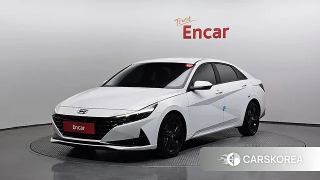 Hyundai Avante Hybrid (CN7) 2022 Белый из Кореи