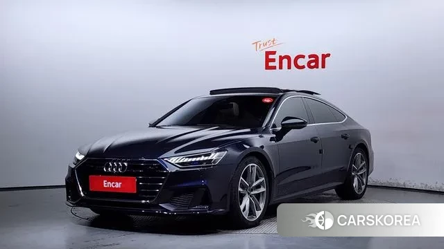 Audi A7 (4K) 2021 Синий из Кореи