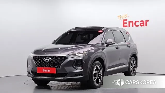 Hyundai Santa Fe TM 2018 Серебристо-серый из Кореи