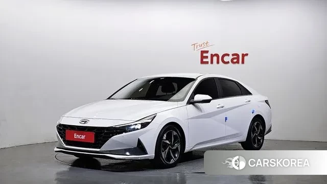 Hyundai Avante (CN7) 2021 Белый из Кореи