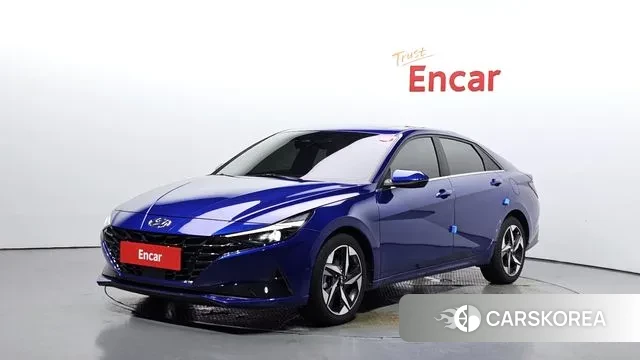 Hyundai Avante (CN7) 2022 Синий из Кореи