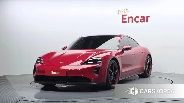 Porsche Taycan 2021 Красный из Кореи