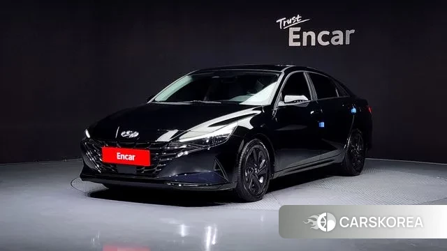 Hyundai Avante Hybrid (CN7) 2021 Черный из Кореи