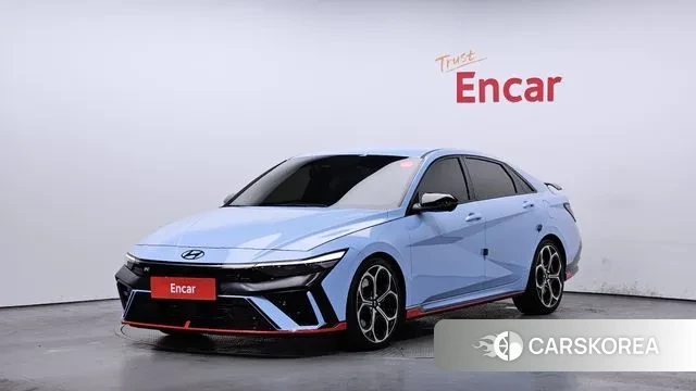 Hyundai The New Avante (CN7) 2025 Небесно-голубой из Кореи