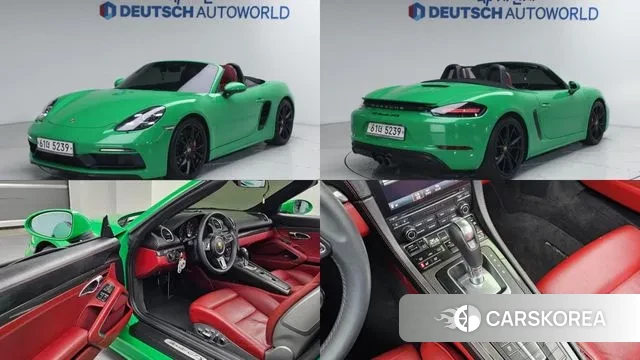 Porsche 718 Boxster 2018 Зеленый из Кореи