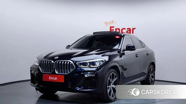 BMW X6 (G06) 2021 Черный из Кореи