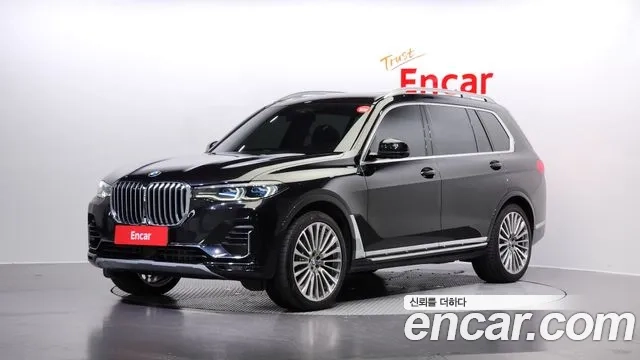 BMW X7 (G07) 2020 Черный из Кореи