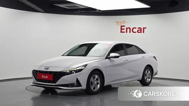 Hyundai Avante (CN7) 2021 Белый из Кореи