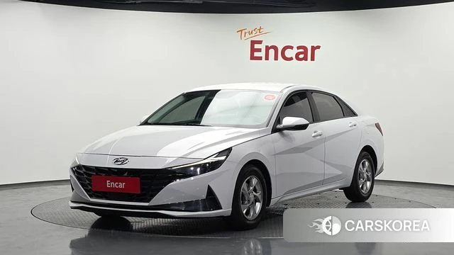 Hyundai Avante (CN7) 2021 Белый из Кореи
