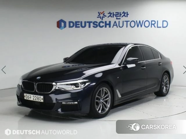 BMW 5 Series (G30) 2018 Черный из Кореи