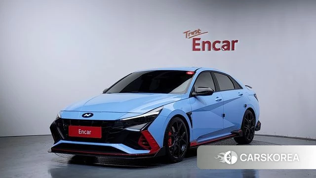 Hyundai Avante (CN7) 2022 Небесно-голубой из Кореи