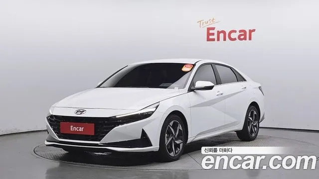 Hyundai Avante (CN7) 2023 Белый из Кореи