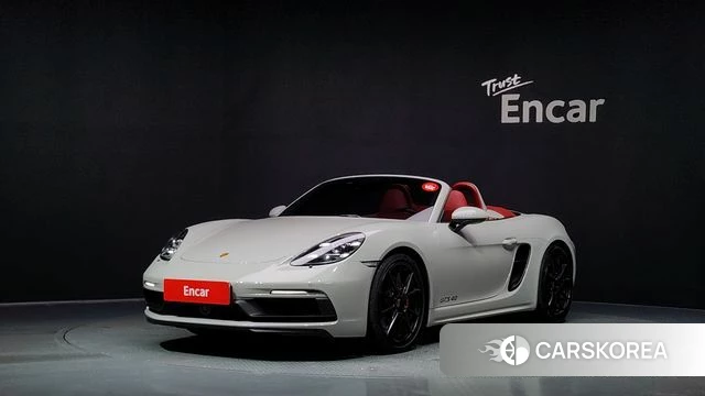 Porsche 718 Boxster 2023 Серебряный из Кореи