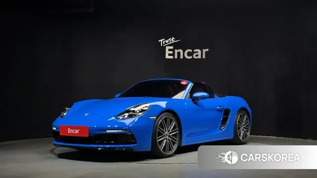 Porsche 718 Boxster 2023 Синий из Кореи