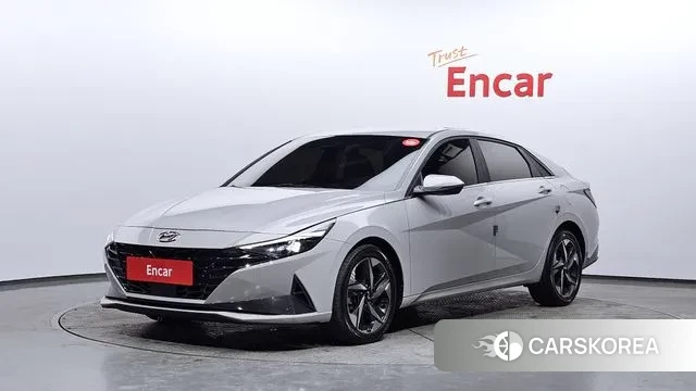 Hyundai Avante (CN7) 2021 Серебристо-серый из Кореи