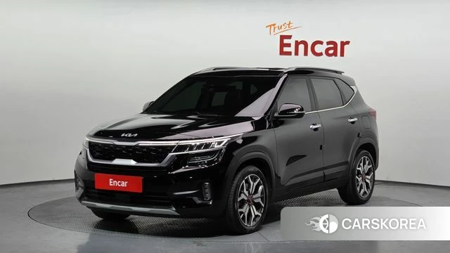 Kia Seltos 2022 Черный из Кореи