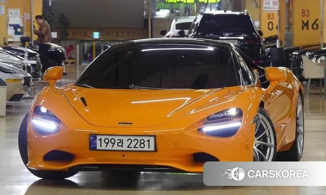 McLaren 750S 2024 Оранжевый из Кореи