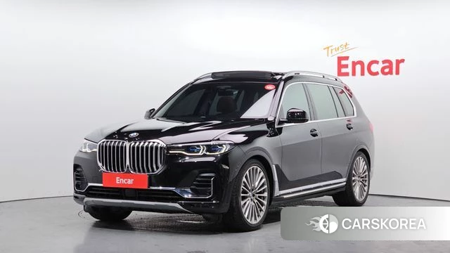 BMW X7 (G07) 2021 Черный из Кореи