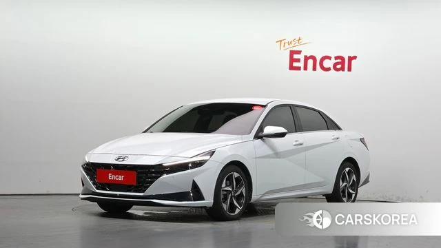 Hyundai Avante (CN7) 2021 Белый из Кореи