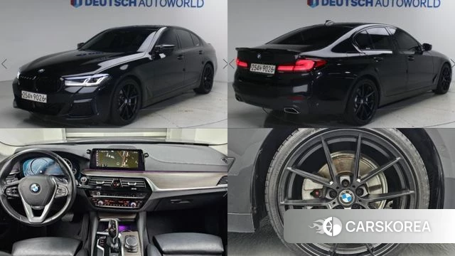 BMW 5 Series (G30) 2018 Черный из Кореи