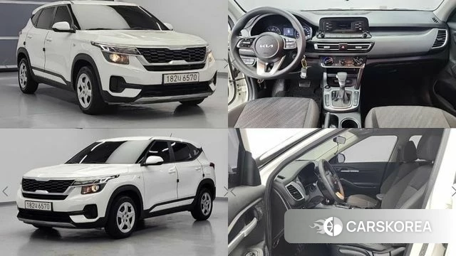 Kia Seltos 2021 Белый из Кореи
