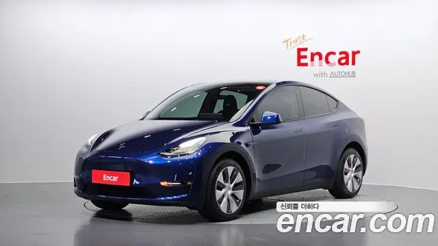 Tesla Model Y 2022 Синий из Кореи