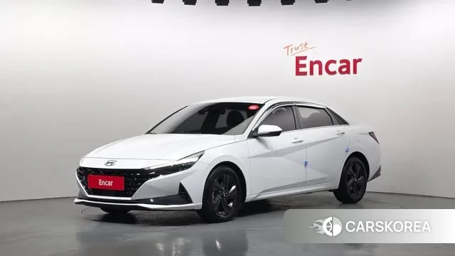 Hyundai Avante (CN7) 2021 Белый из Кореи
