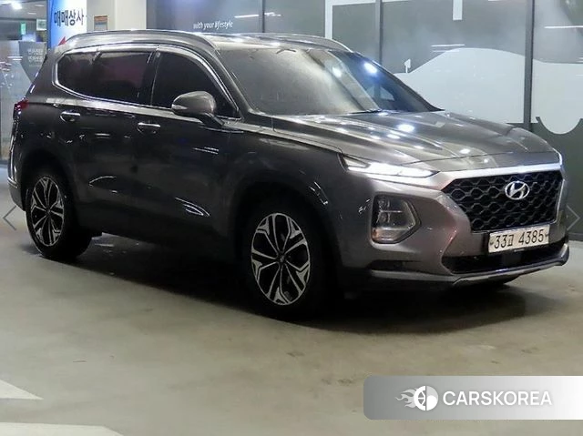 Hyundai Santa Fe TM 2018 Серебристо-серый из Кореи