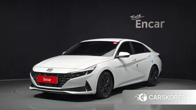 Hyundai Avante Hybrid (CN7) 2021 Белый из Кореи