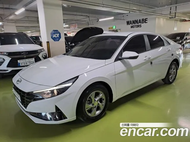 Hyundai Avante (CN7) 2020 Белый из Кореи