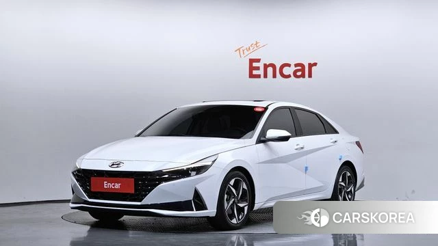 Hyundai Avante (CN7) 2020 Белый из Кореи