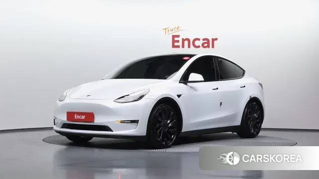 Tesla Model Y 2022 Белый из Кореи