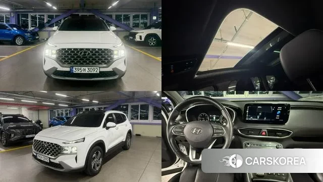 Hyundai The New Santa Fe 2023 Белый из Кореи