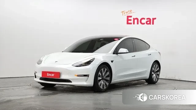 Tesla Model 3 2021 Белый из Кореи