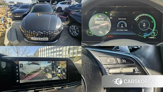 Hyundai The New Grandeur IG Hybrid 2022 Черный из Кореи