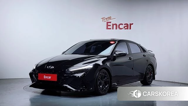 Hyundai Avante (CN7) 2022 Черный из Кореи