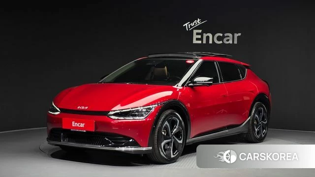 Kia EV6 2022 Красный из Кореи