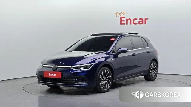 Volkswagen Golf 8th Generation 2022 Синий из Кореи