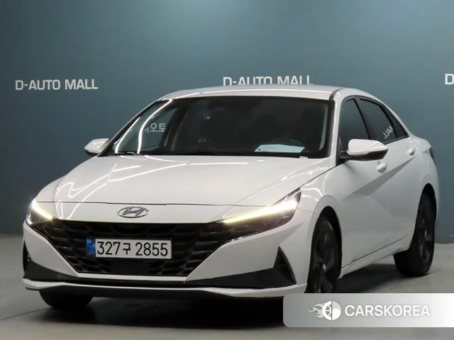 Hyundai Avante (CN7) 2023 Белый из Кореи
