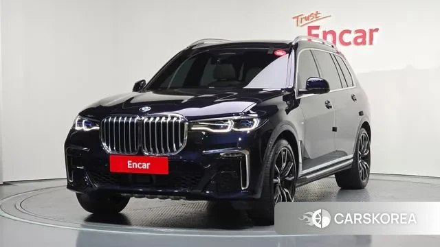 BMW X7 (G07) 2021 Черный из Кореи