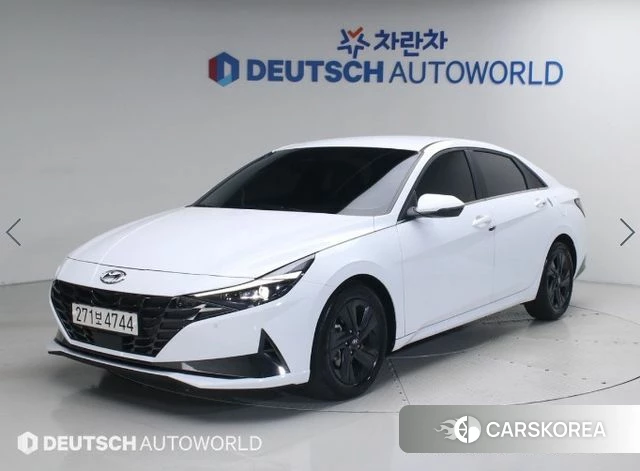 Hyundai Avante (CN7) 2021 Белый из Кореи