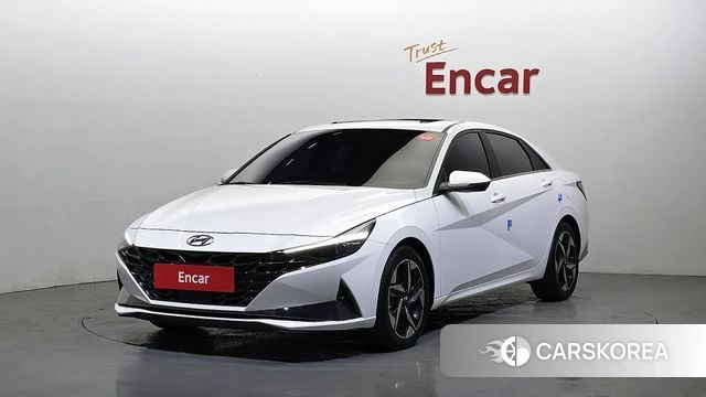 Hyundai Avante Hybrid (CN7) 2020 Белый из Кореи