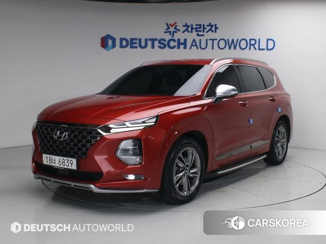 Hyundai Santa Fe TM 2019 Красный из Кореи